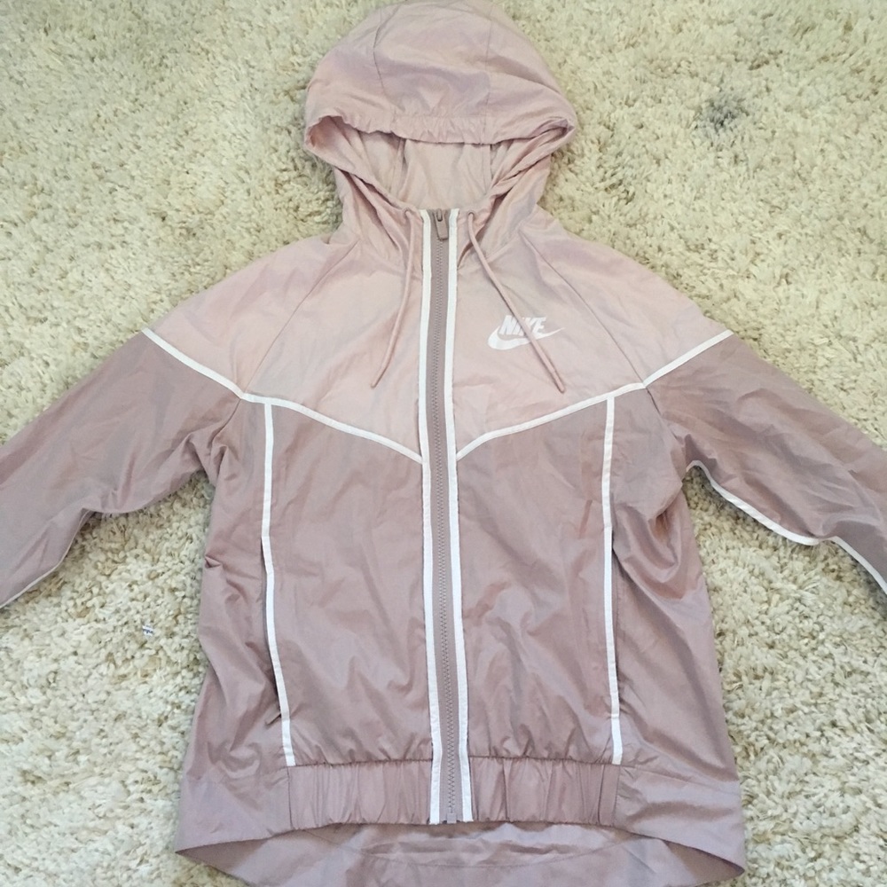 pink nike windbreaker running jacket